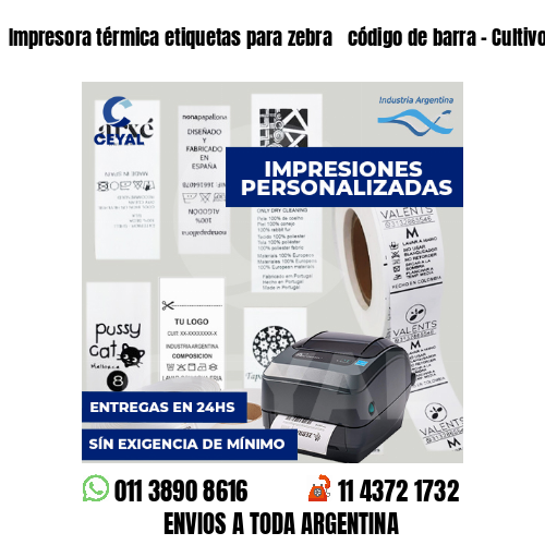Impresora térmica etiquetas para zebra  código de barra - Cultivo de plantas